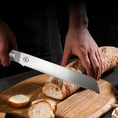 Кухонний ніж-топірець Kitory Hackmesser 18 см, з високоякісної сталі, з ручкою з пакавуду (Mtd03de)