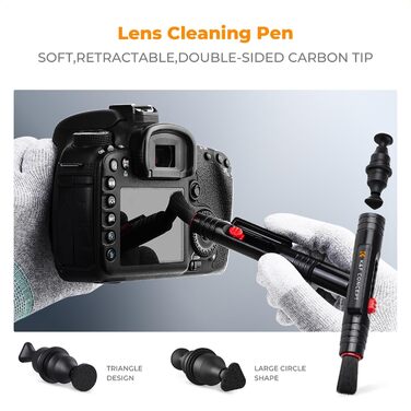 Набір для чищення камер та оптики K&F Concept 23-в-1: DSLR, об'єктиви, фільтри, мобільні телефони