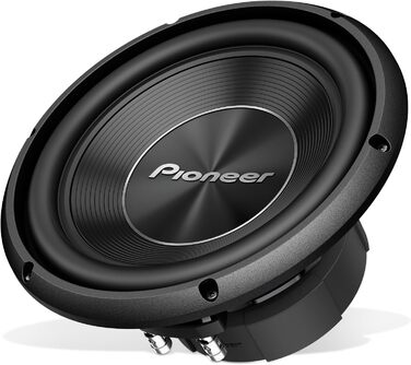 Сабвуфер Pioneer TS-A250D4 25 см, 1300 Вт, 2x4 Ом, подвійна котушка, для корпусного монтажу, чорний, IMPP мембрана, 400 Вт RMS