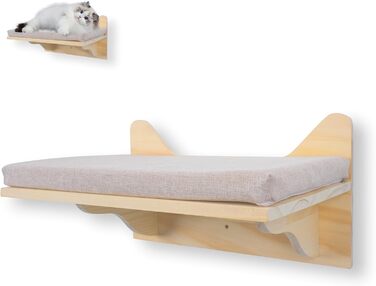 Кігтеточка-стінка для котів, велика полиця для кріплення до стіни, 38 x 27 см