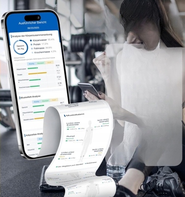Ваги-аналізатор складу тіла GE CS10G: 8 електродів, вимірювання BMI, максимальна вага 180 кг