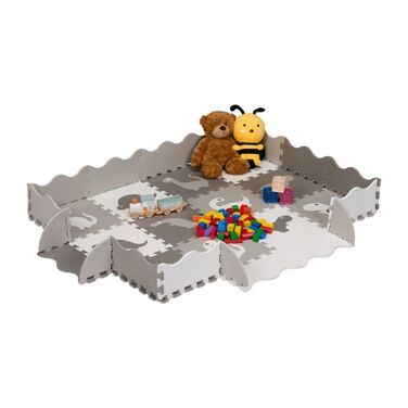 Relaxdays Dinosaur Puzzle Mat with Border