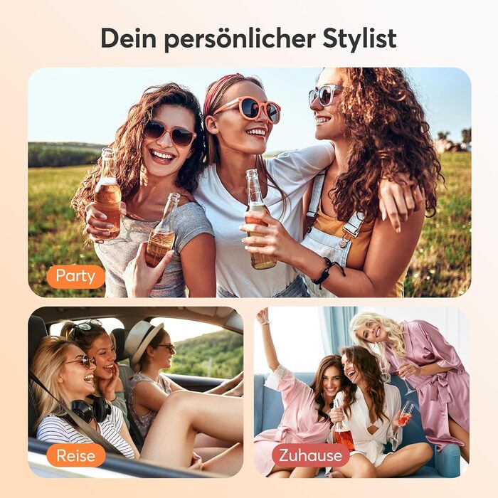 Airstyler 5 в 1 Bopcal: Іонізатор, Фен, 160000 обертів/хв, для швидкого сушіння, об'єм та локони, подарунок для жінок. Чорний.