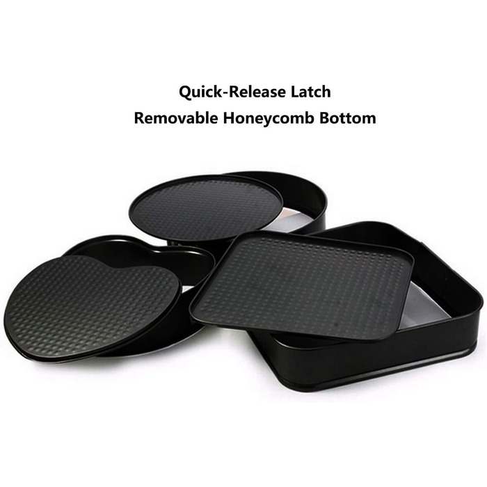 Набір форм для випічки 3 шт. з антипригарним покриттям та швидкою застібкою