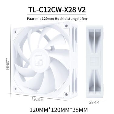 Кулер для процесора Thermalright Peerless Assassin 120 Digital ARGB White — двовежевий повітряний охолоджувач з цифровим дисплеєм, для AM4/AM5, LGA1851/1700/1200/115X