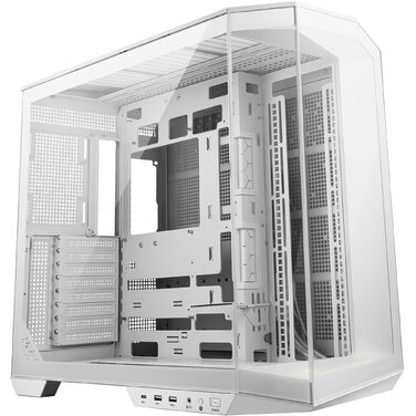 Корпус ПК MSI MAG PANO 100L PZ WHITE ATX з підтримкою GPU-стійкою, індикатором рівня заповнення, фільтрами від пилу та USB Type-C (20Gbps)