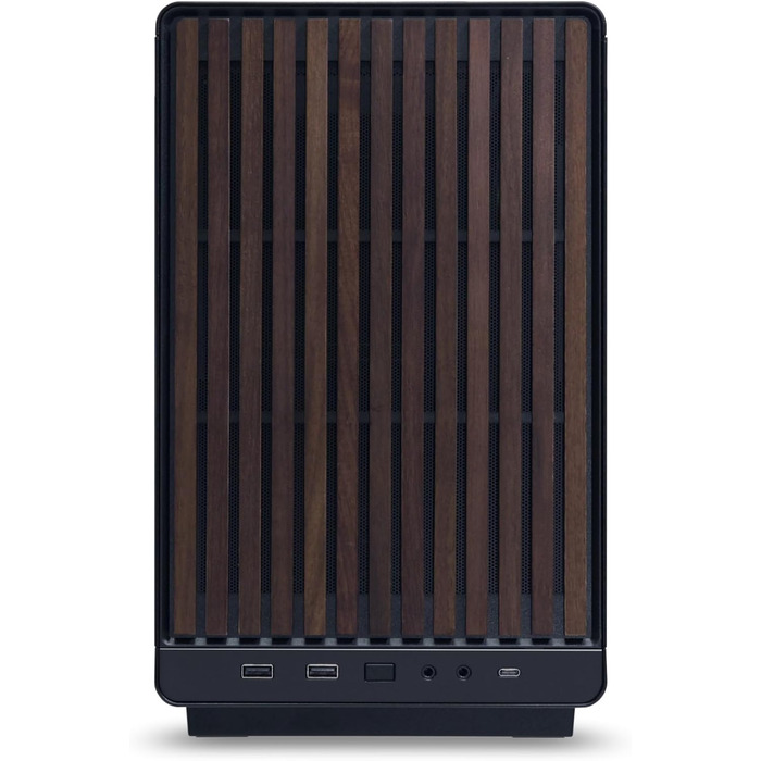 Корпус Lian Li DAN Cases A3 Wood Edition для ПК Micro-ATX з темперованим склом та дерев'яними вставками з чорного горіха