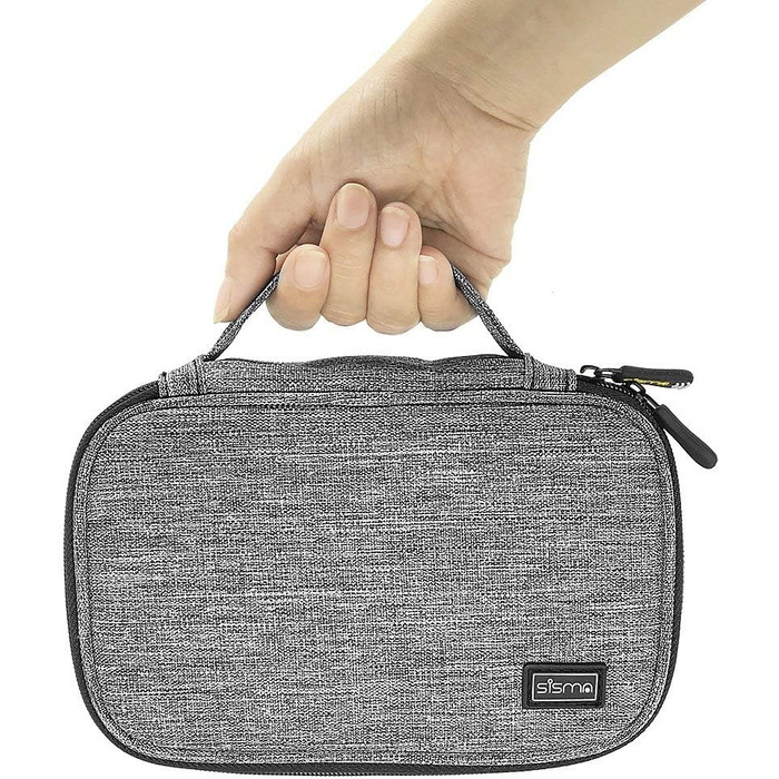 Органайзер для кабелів та аксесуарів Sisma - універсальна сумка-чохол (сірий)