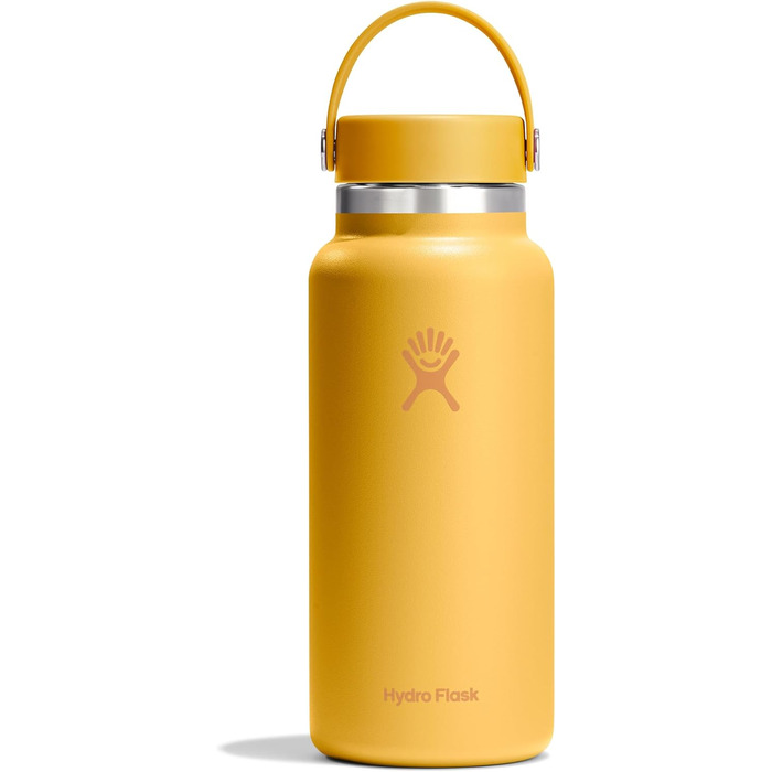Фляга для води Hydro Flask Sunbeam 946 мл - термофляка з нержавіючої сталі з герметичним кришкою та ремінцем, придатна для миття в посудомийній машині