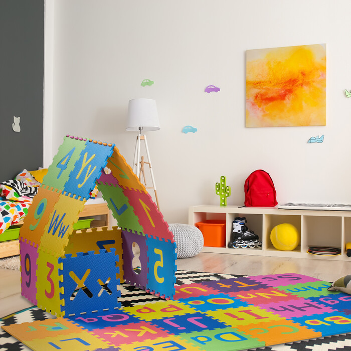 Relaxdays Puzzle Mat ABC and Numbers