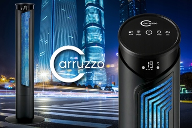 Колонний вентилятор Carruzzo Exclusive Line, 45 Вт, 3 режими роботи, пульт керування, функція обертання