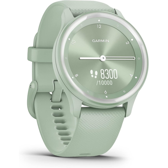 Розумний годинник Garmin VIVOMOVE Sport – унісекс, м'ятний/срібний, відновлений