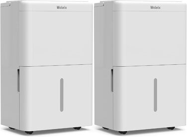 Електричний осушувач повітря Woleix 20L з таймером, фільтром та шлангом, для підвалів та приміщень до 150 м³, гарантія 10 років
