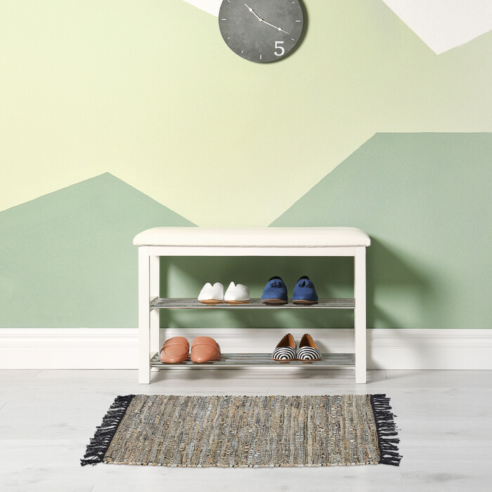 Relaxdays Patchwork Rug, 60 x 110 cm