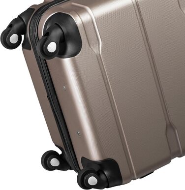 Набір валіз Zelsius 4 шт. з ABS, з кодовим замком, 4 колеса, внутрішній роздільник | Набір валіз з жорсткою оболонкою, великі валізи, багаж, ручна валіза (шампань, 3 шт.)