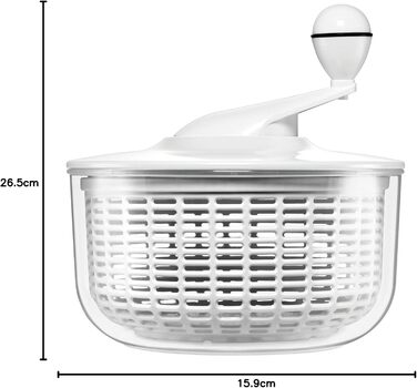 Салатниця-центрифуга Silit 25 см, пластик, біла