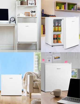 Mini холодильник Comfee RCD50WH2(E) 43L з відділенням для льоду – для дому, офісу, кімнати. Швидке охолодження, регулювання температури, білий колір.