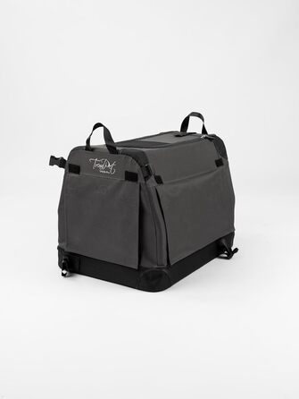 TrendPet TPX-Pro: Легка складана переноска для собак з алюмінієвим каркасом (сіра, 50x35x35 см)
