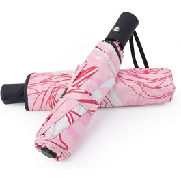 Компактна дорожня парасолька SY Winddicht: автоматична, легка, незламна. Виробник продає. Висока якість за доступною ціною (C-Rosa Rose)