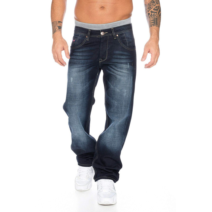 Чоловічі джинси Rock Creek Denim Blau Straight-Cut 36W/34L