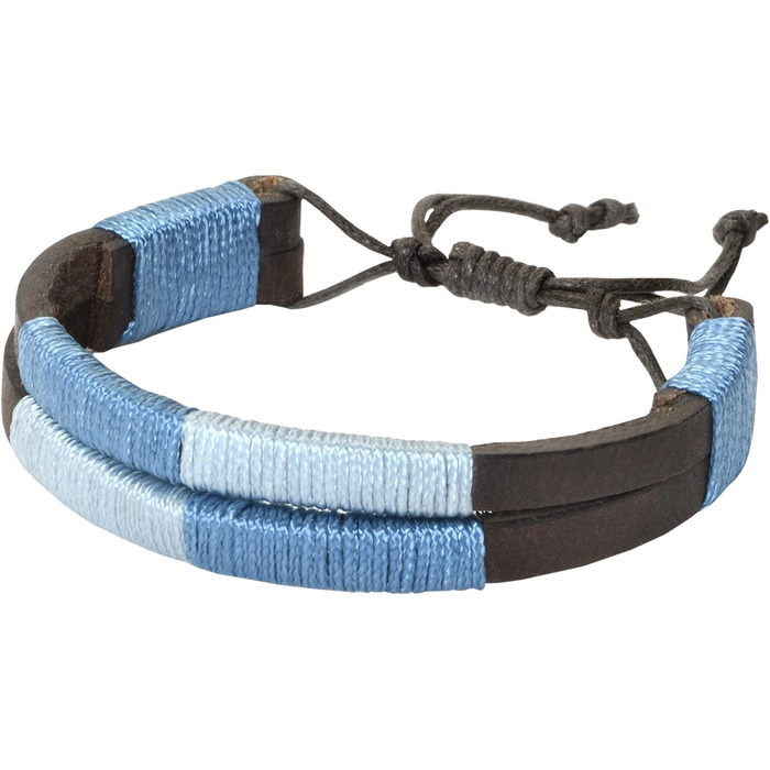 Аргентинський шкіряний ремінь з шнуром та шкіряним браслетом. Вишитий шкіряний ремінь для чоловіків та жінок. Аргентинські ремені Polo, блакитні, 110