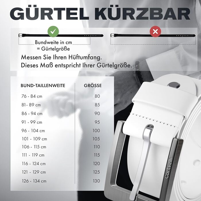 Чоловічий шкіряний ремінь Cartvelli Premium Ledergürtel, Made in Germany, з подарунковою коробкою.  Шкіряний ремінь для джинсів, штанів, чинос, під костюм. Ширина 40 мм. Довжина 105/120 см.