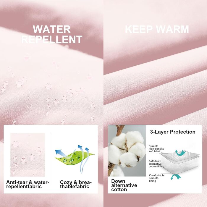 Жіноча пухова жилетка Chrisuno Casual з коміром-стійкою, стеганий верх, для активного відпочинку та катання на лижах (XXL, світло-рожевий)