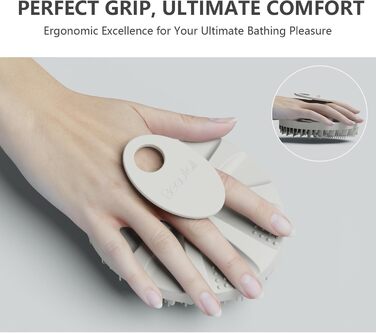 Силіконова мочалка для тіла Beautail, м'який скраб для чутливої шкіри, душова щітка, 1 шт. зірка