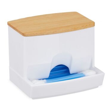 Relaxdays Cotton Swab Storage