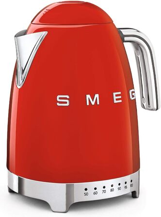 Smeg KLF04RDEU Kettle, 2400W, 1.7 liters, Red