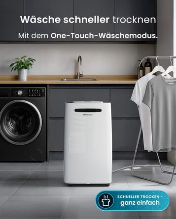 Про Бріз - Вологопоглинач повітря 25л/добу, 30 м², 4 режими, таймер, Smart App - від вологи та плісняви