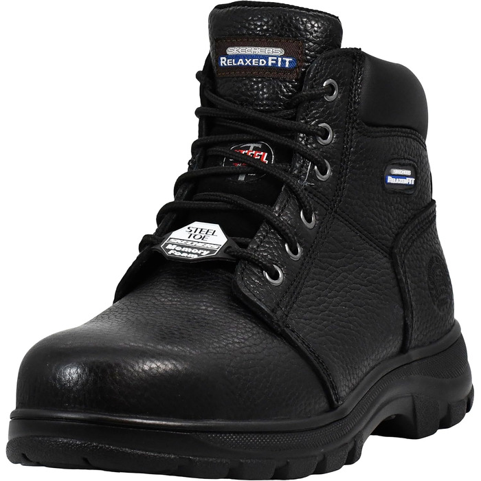 Черевики робочі Skechers Workshire Peril для жінок (39.5 EU, широка колодка, чорний колір)