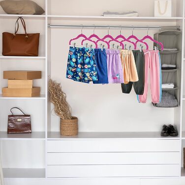 Набір вішалок для одягу Rose 10 (рожевий, 10 шт.) - спідниці, штани, блузи, сорочки, жакети