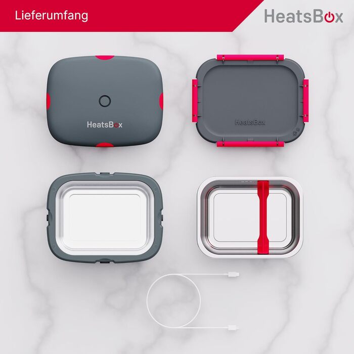 Електрична термобокс Faitron HeatsBox: 90 Вт, з нержавіючою сталею, для їжі, з транспортним кришкою