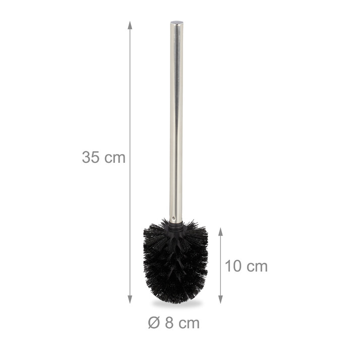 Relaxdays Toilet Brush Set of 3 - Black