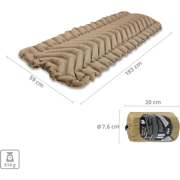 Klymit Static V Sleeping Pad - Sand Color
