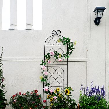 Садова опора SCENDOR GARDEN 150×40 см для витких рослин, винограду, огірків, томатів, квітів і овочів, металеві гратчасті панелі для пергол, 2 шт.