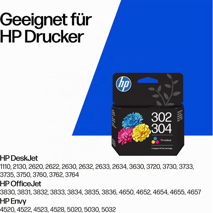 Оригінальний кольоровий картридж HP 302/304 (нова версія) для принтерів HP
