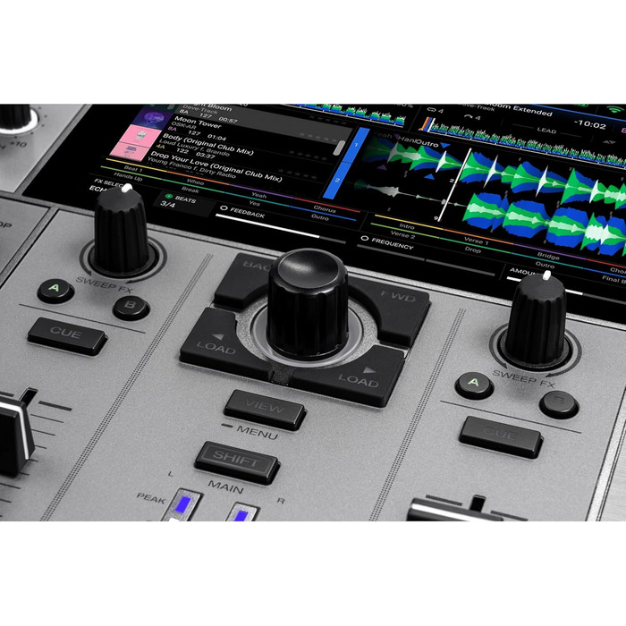 Denon DJ PRIME GO+ - Портативний DJ контролер та мікшер з розділенням STEM, 2 деки, Wi-Fi, Bluetooth, керування світлом, 7