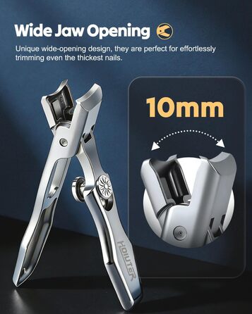 Набір для манікюру (ножиці для нігтів) Edelstahl 2026 – для чоловіків та жінок, для товстих нігтів, з пилкою, сріблястий