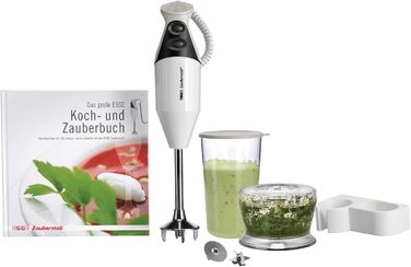 Блендер заглибний ESGE Gourmet M 160 G, білий, з аксесуарами, до 15000 об/хв, 90610 Single