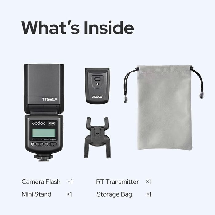 Спалах Godox TT520III: Швидкий, універсальний, сумісний з Canon, Sony, Nikon, Fujifilm, Olympus, Panasonic, Pentax