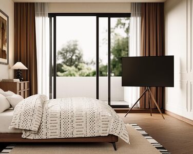 Підставка для телевізора FITUEYES 43-65 дюймів, настільна, регульована висота, чорна