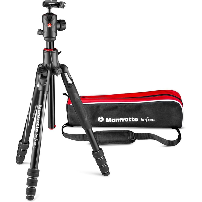 Штатив Manfrotto Befree GT XPRO з алюмінієвою ніжкою та кульковою головкою 496, Twist Lock, для DSLR та беззеркальних камер