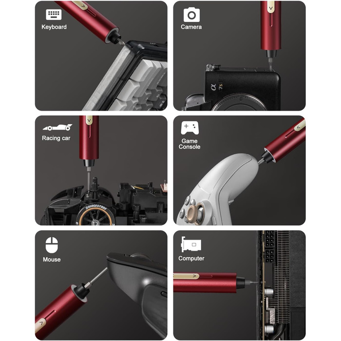 Набір викруток прецизійних Fanttik E2 Ultra 50 в 1 для ремонту iPhone, ноутбуків, годинників, окулярів (червоний)