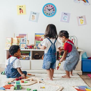 Relaxdays Blue Wall Clock for Kids