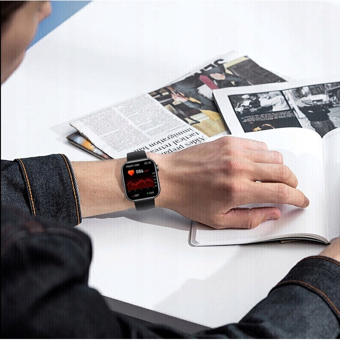 Смарт-годинник Bartomtime eTech58PRO Kardiowatch, унісекс, чорний