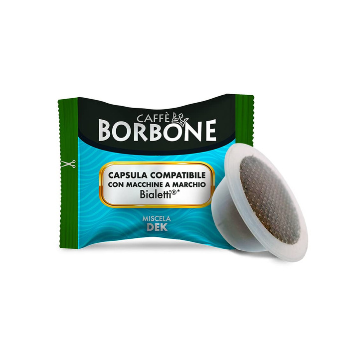 Кава в капсулах Caffè Borbone Rote Mischung (декафеїнація), сумісна з кавомашинами Bialetti, 100 шт