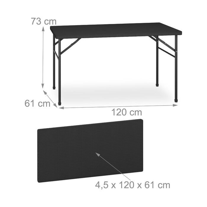 Relaxdays 3-piece folding beer garden set