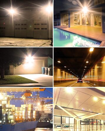300W LED Floodlight 30000LM Spotlight, 3000K Warm White Floodlight - IP65 Waterproof Floodlight Outdoor Wall Lights for Garden, Terrace, Garage, Sports Field, Factory, Workshop